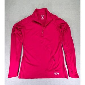 Mountain HardWear Women's 1/4 Zip Medium Shirt Long Sleeve PullOver Outdoor Top‎